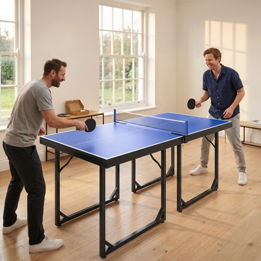 Tavolo da Ping Pong Pieghevole ¨C Minimal ¨C Blu Viola 182x91 cm