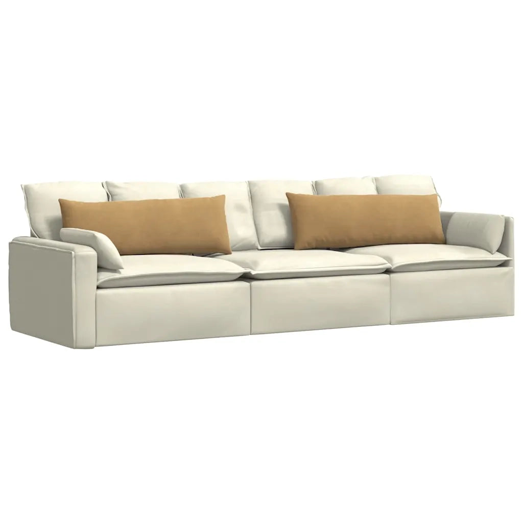 Cuscini da Divano 2 pcs Marrone 120 x 40 cm Tessuto in Cords 42013807