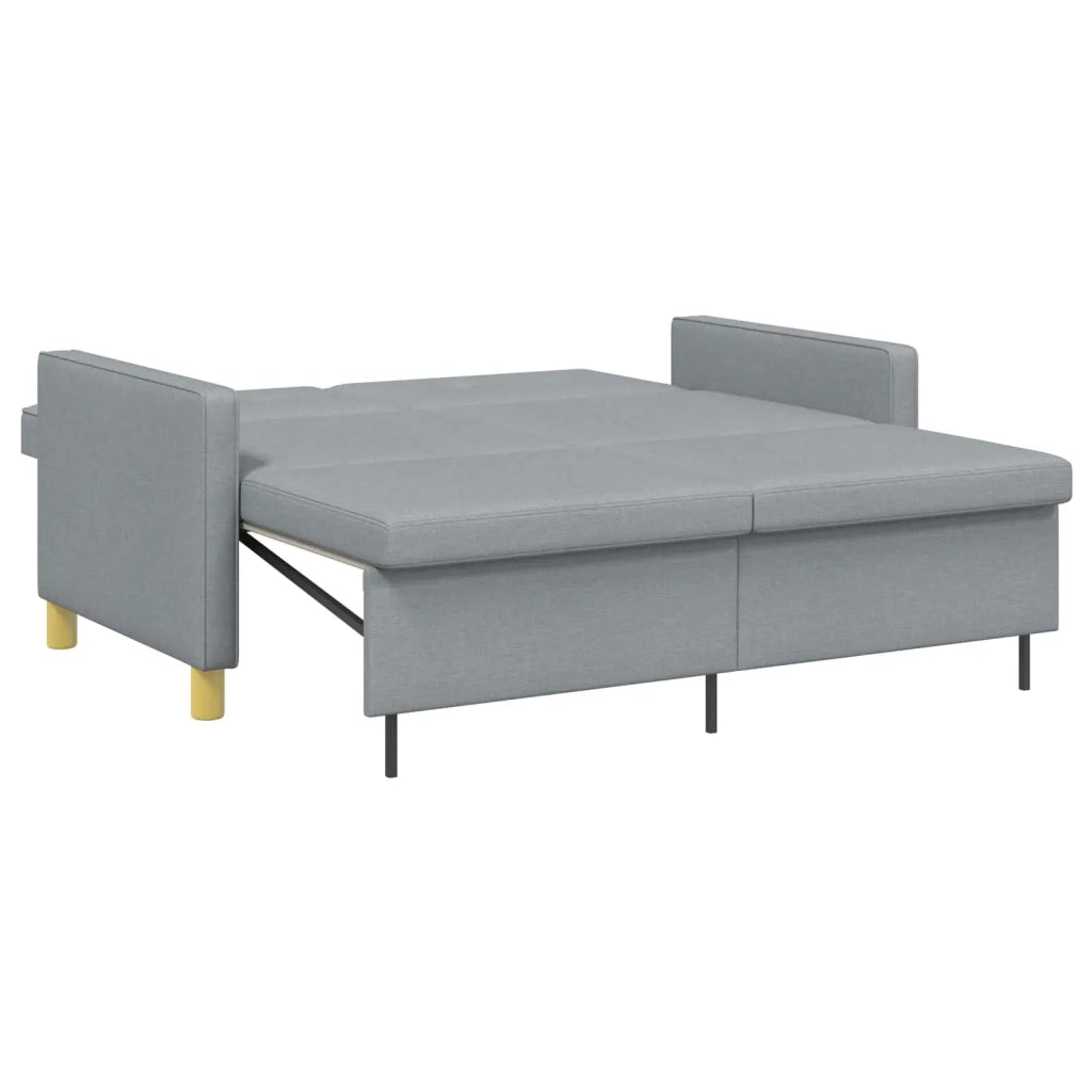 Divano Letto Estraibile Verde chiaro Tessuto 42033338