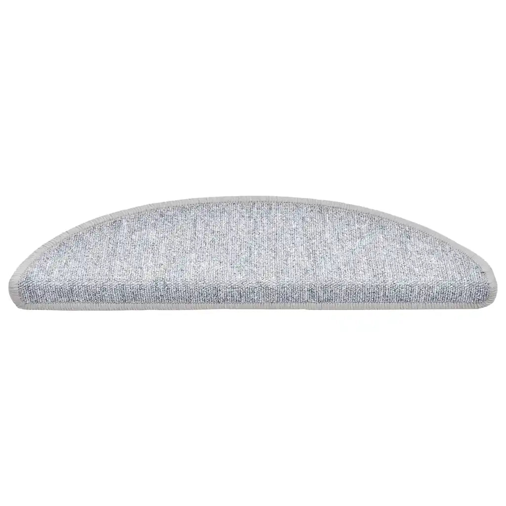 Tappetini per scale 20 pz 56x17x3 cm Grigio chiaro Semicircolari 3365784