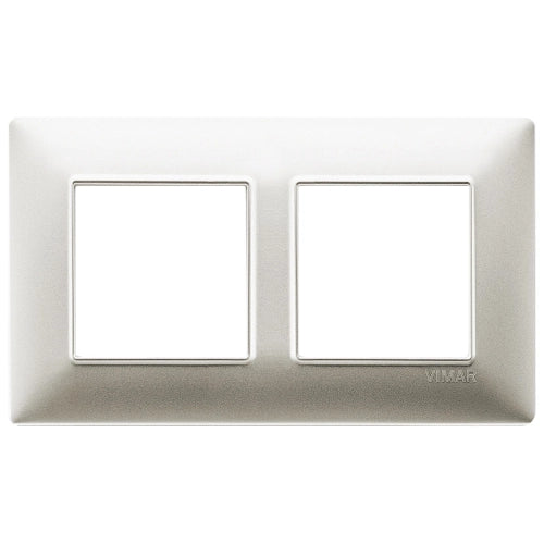 VIMAR PLANA - PLACCA 4M (2+2) INT57 NICHEL OPACO