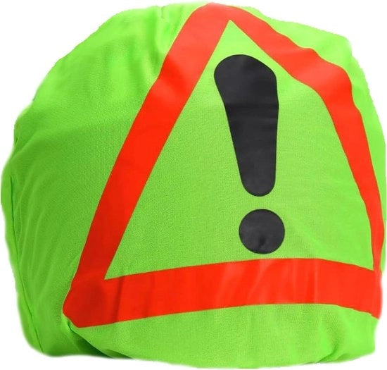 Driehoek di avviso per casco motociclistico - segnalatore di incidente per contenitore di casco per sicurezza in caso di incidente