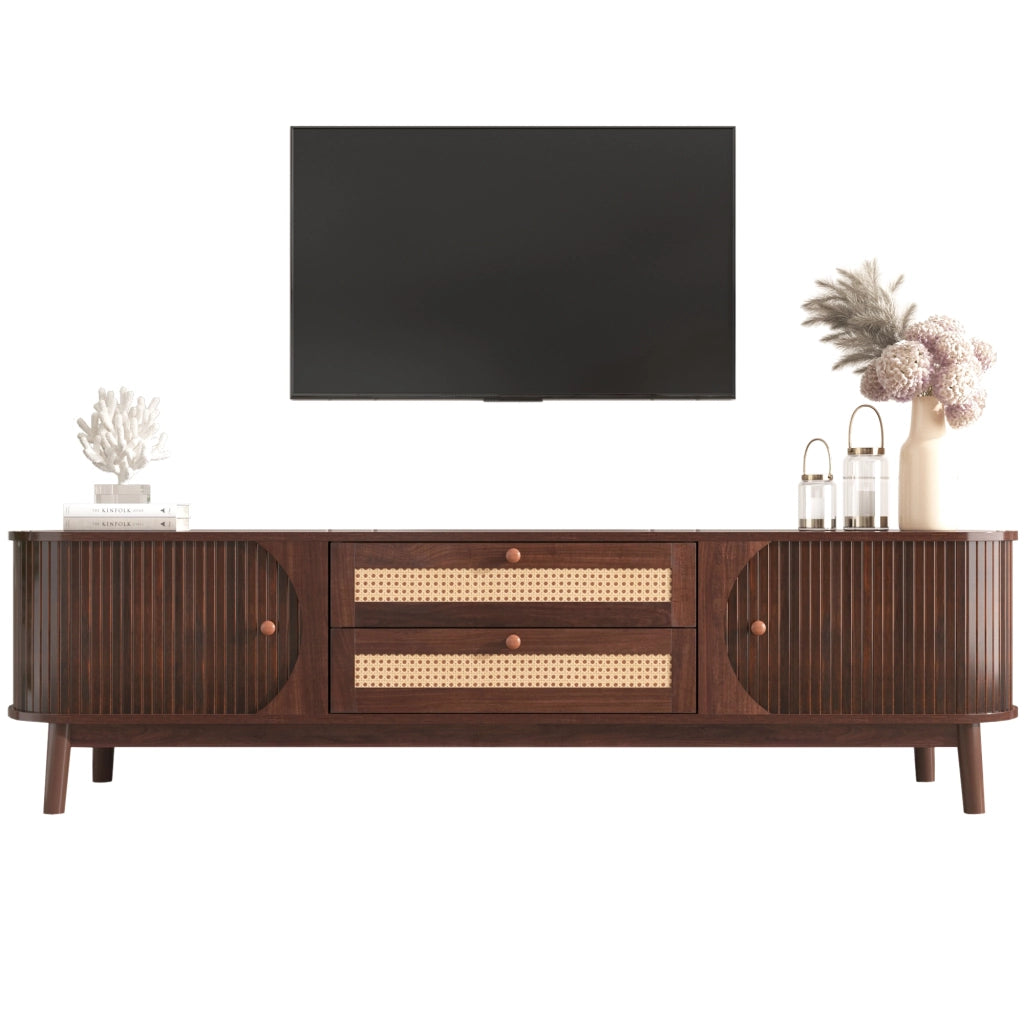TV-Schrank Naturfarben MDF 170 cm