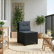 Divano da Giardino a 1 Posto con Cuscini Aspetto Rattan PP 8011799