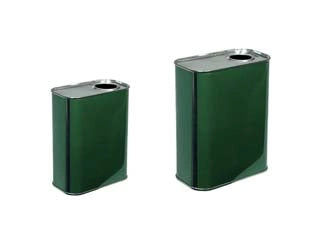 LATTINA PER OLIO RETTANGOLARE VERDE- - lt.0,25 - cm.6,7x4,3x11h. (bancale pz.2816) - 32 pezzi