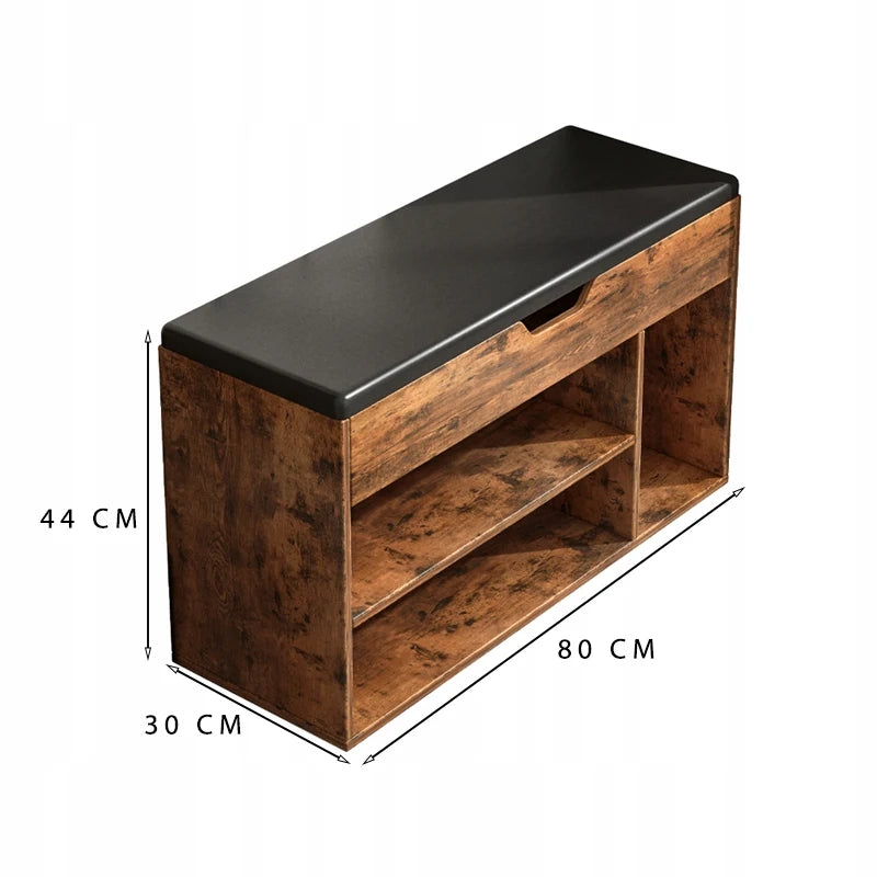 Scarpiera, marrone 80x30x44 cm