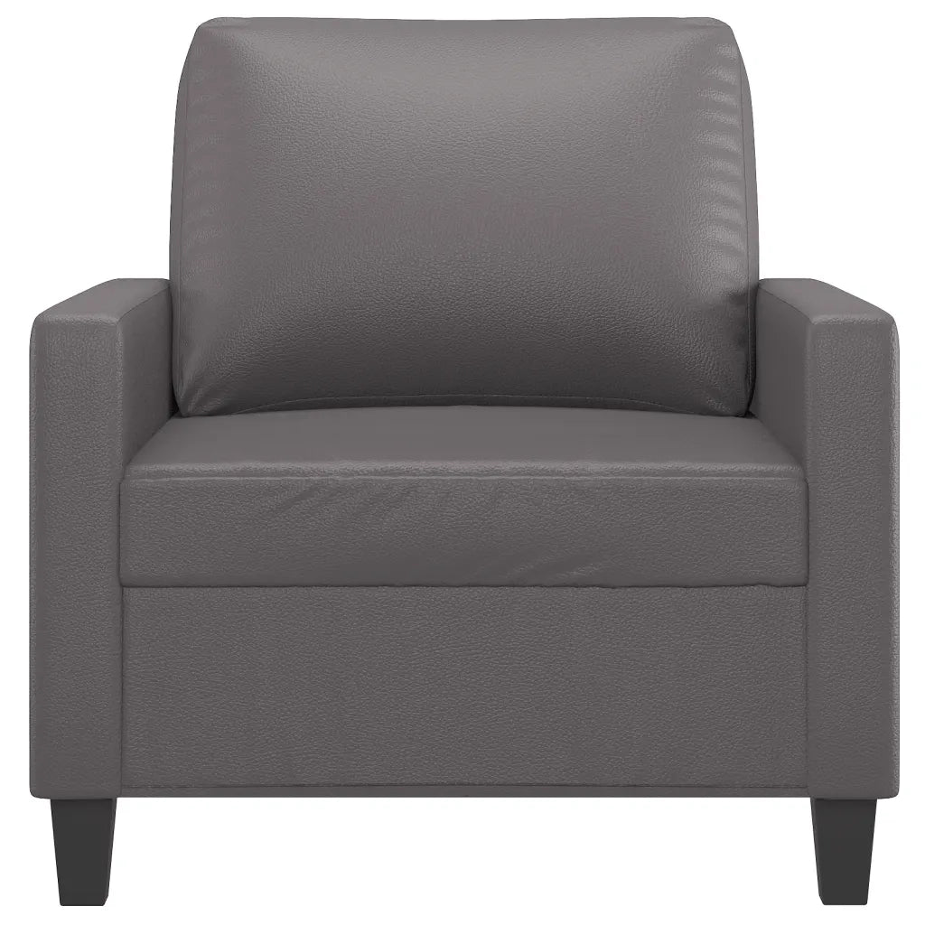 Poltrona Grigia 60 cm in Similpelle 359129