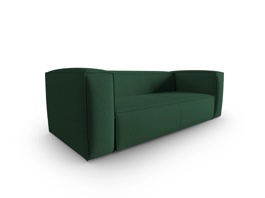Cosmopolitan Design - Divano "Mackay" 3 posti in velluto strutturato verde 