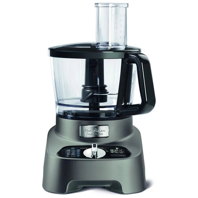 Moulinex FP825E10 Double Force Robot da Cucina Multifunzione 3 L 1000 W 10 Accessori colore Nero Grigio