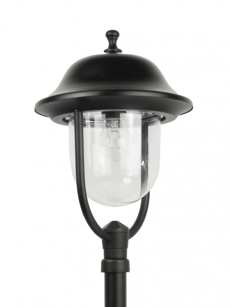 Lampione da giardino Prince retrò 117cm E27 nero IP43