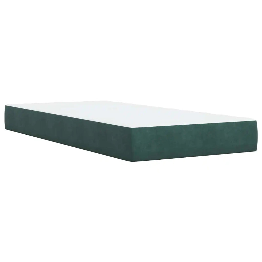 Letto Ottomano con Materasso e LED Verde Scuro 200 x 200 cm 3458523