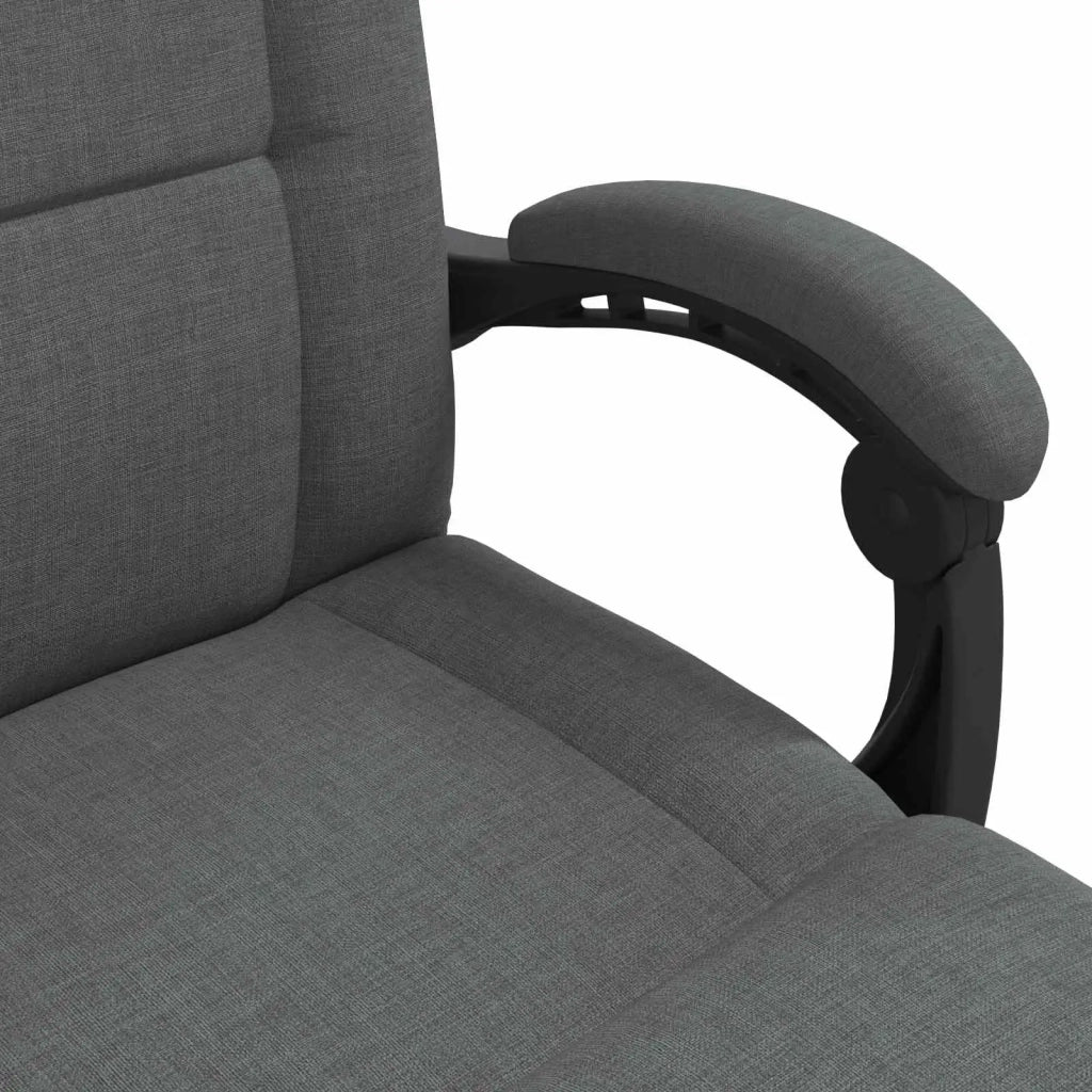 Sedia da Pavimento Grigio scuro 66 x 66 x 80 cm Tessuto 42028195