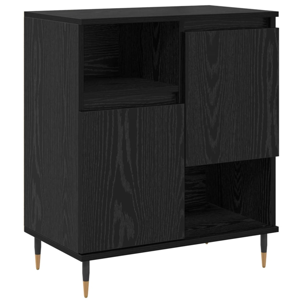 Credenza | Sideboards 2 pcs Rovere nero