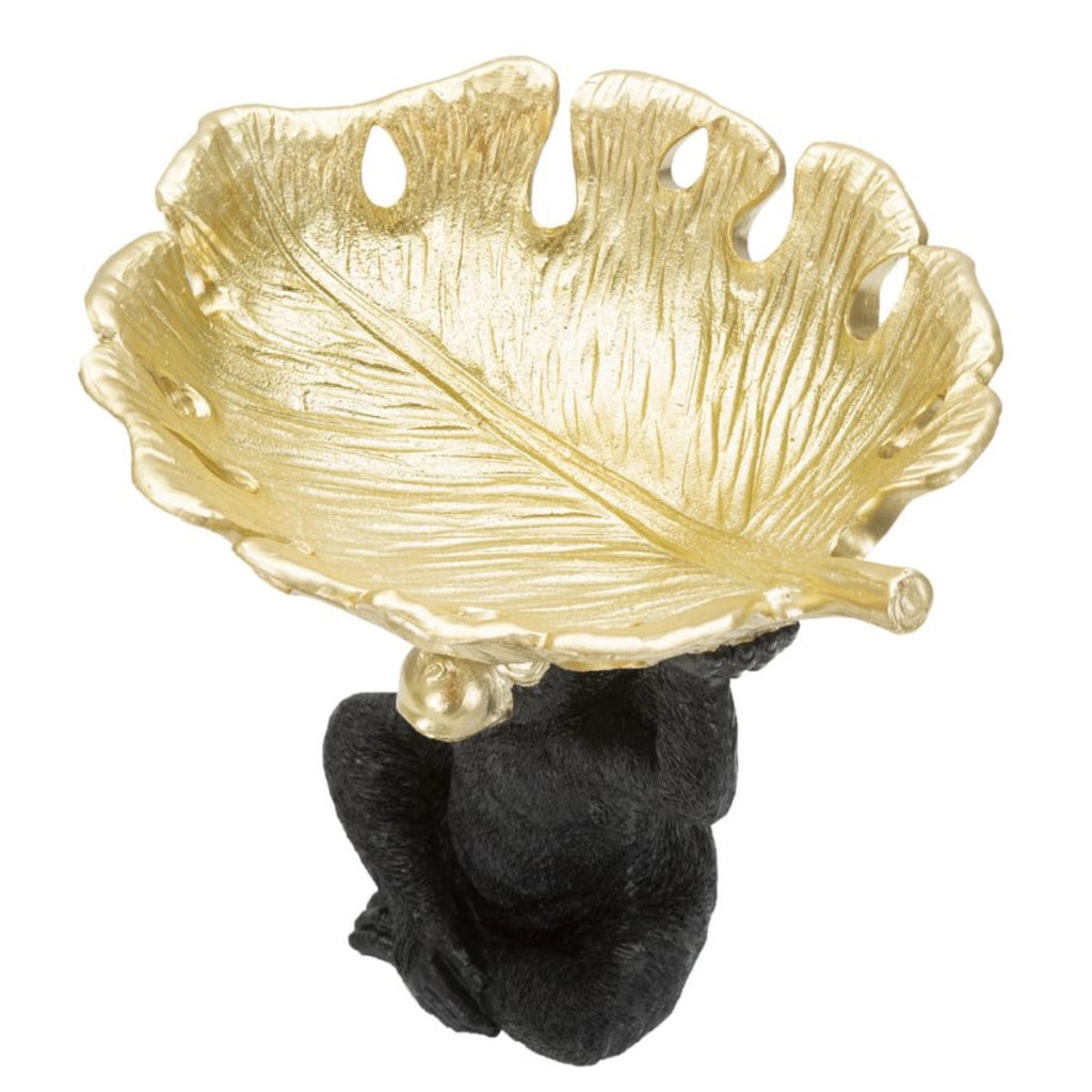 Vassoio Scimmia 9, Nero, Poliresina, 25,2x21x24 cm