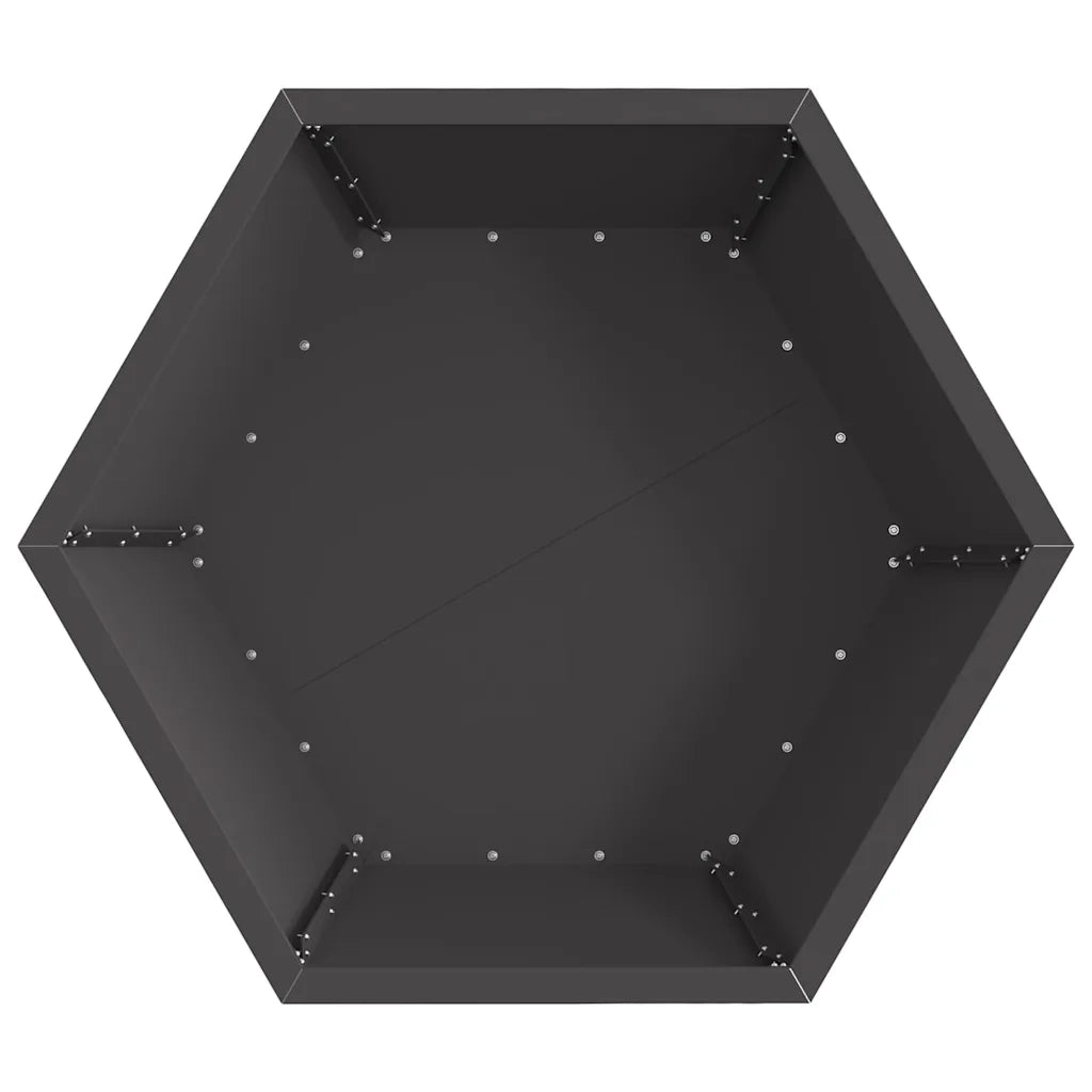 Focolare Nero 75 x 75 x 28 cm Acciaio CFW6833397