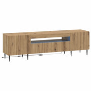 Mobile TV LED Rovere Artigianale Legno ingegnerizzato 896474