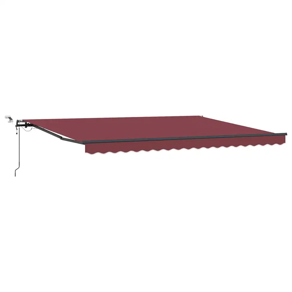 Tenda da Sole Retrattile Automatica con LED Marrone 450x300 cm 3310214