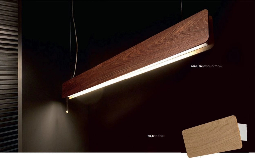 Nowodvorski OSLO applique legno scuro bianca E14 9700