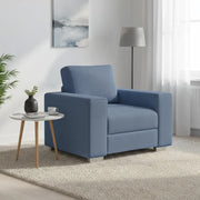 Divano Sedia Blu 100x77x82 cm Tessuto di velluto a coste 4105189