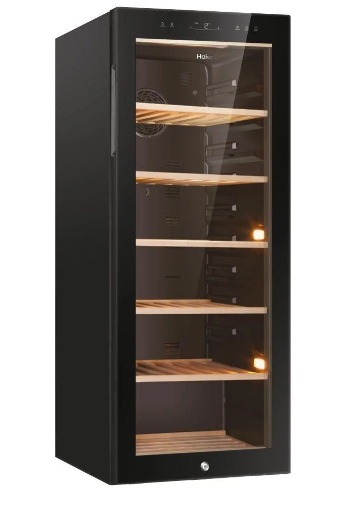Haier Wine Bank 50 Serie 5 HWS84GA Cantinetta vino con compressore Libera installazione Nero 84 bottiglia/bottiglie