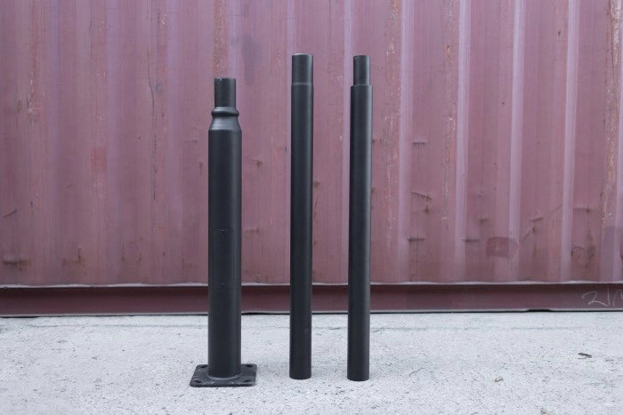 Palo luce pieghevole 3 m Ø60 nero acciaio Ecolight