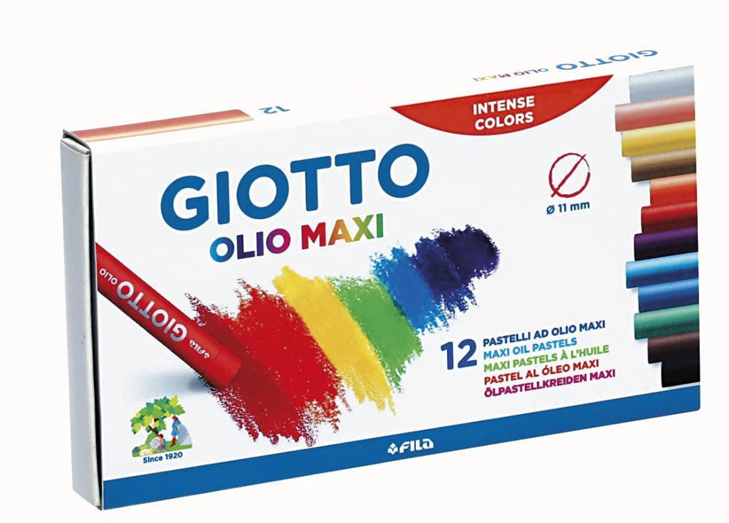 PASTELLI AD OLIO GIOTTO MAXI IN CONFEZIONE DA 12 COLORI