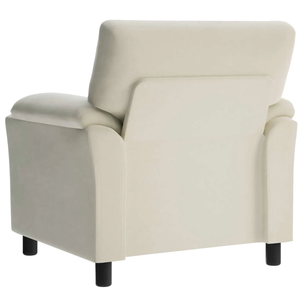 Divano Crema 94 x 85 x 93 cm Velluto 42040815