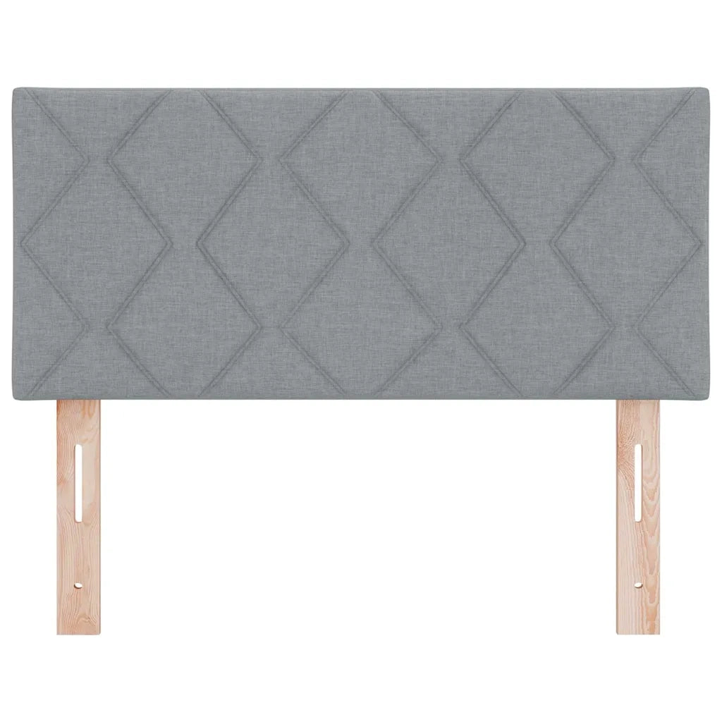 Testiera con luci a strisce a LED-Testata Grigio chiaro 90 cm Tessuto 531789