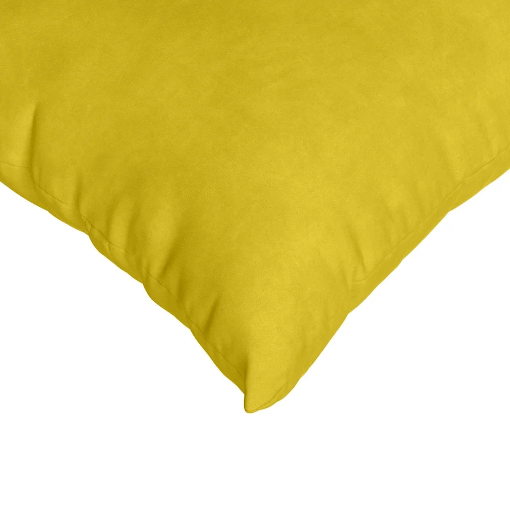 Cuscini da Divano 2 pz-Set di 2 Cuscini per Sofa Giallo 45 x 45 cm Tessuto in Cords