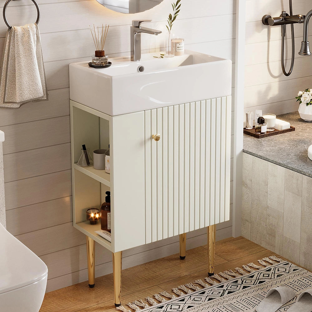 Mobile bagno lavabo - Xylo - 55 cm bianco