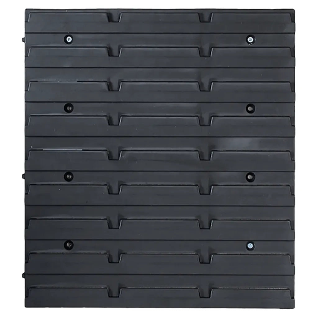 Kit Contenitori 34 pz con Pannelli a Parete Rosso e Nero CFW4798316