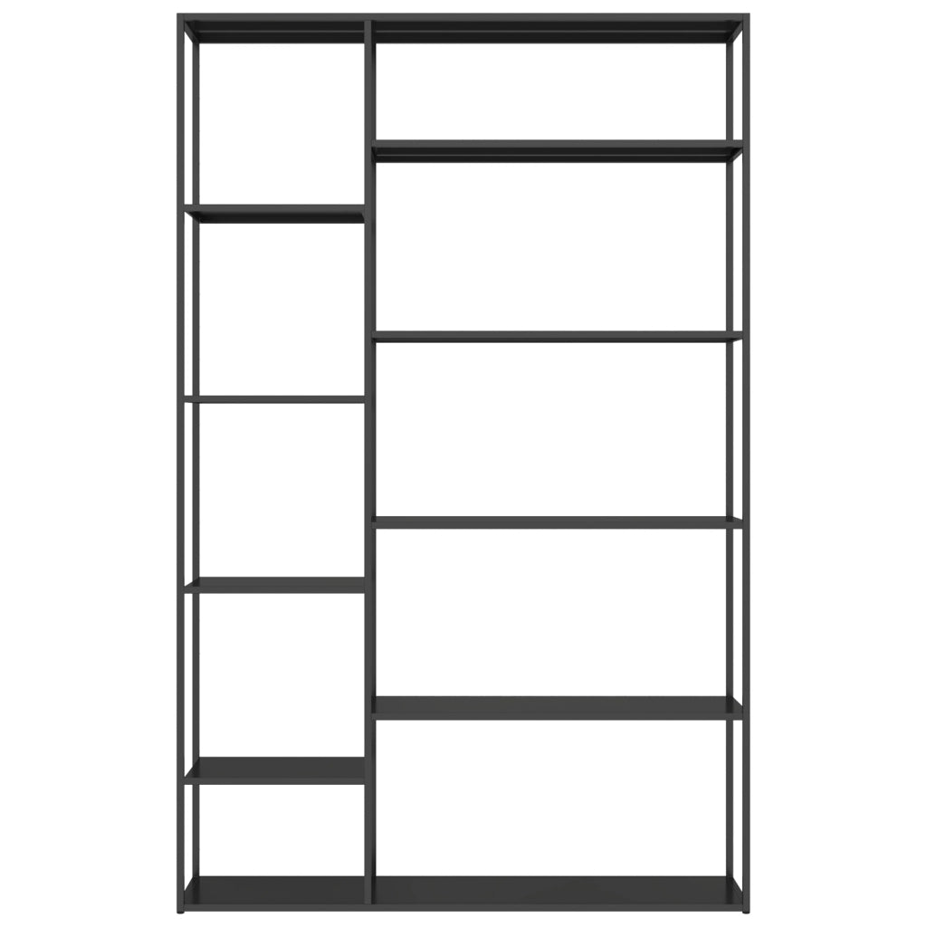ELISABETH, libreria in metallo nero alta 189 cm
