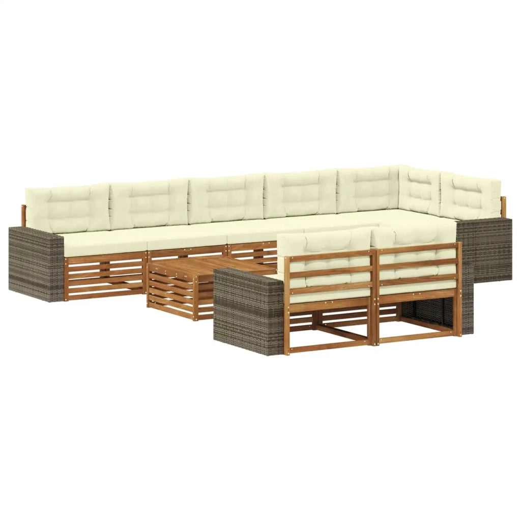 Set di divani da esterno con cuscino 9 pcs 3383548