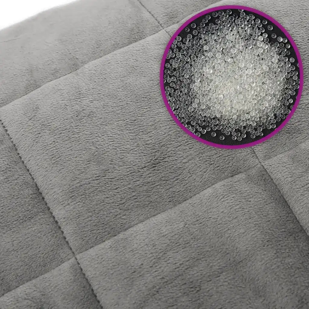 Coperta Ponderata Grigia 220x260 cm 15 kg Tessuto