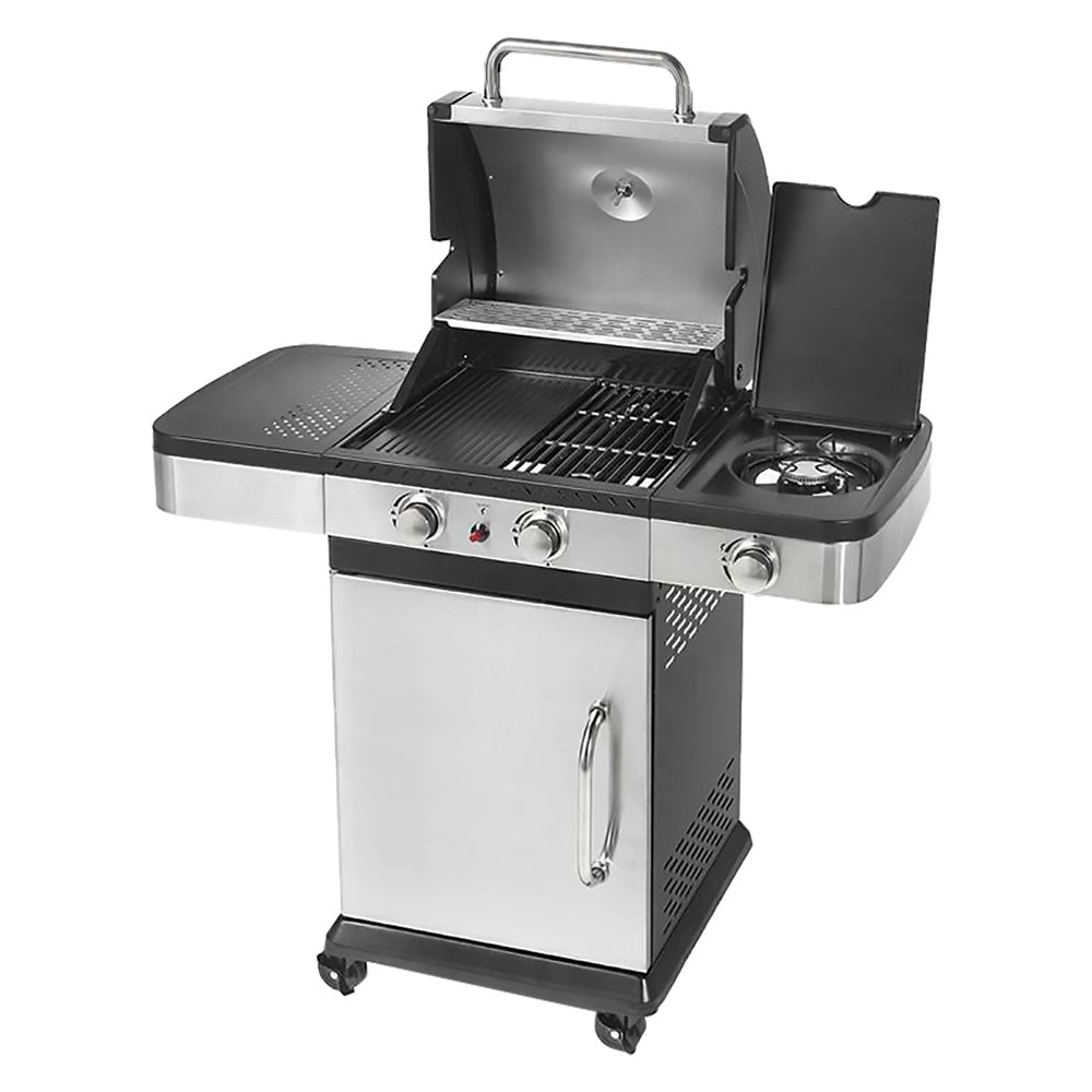 BARBECUE A GAS 'INDIANAPOLIS 3 TITANIUM' cm. 120 x 50 x h.130  - OMPAGRILL