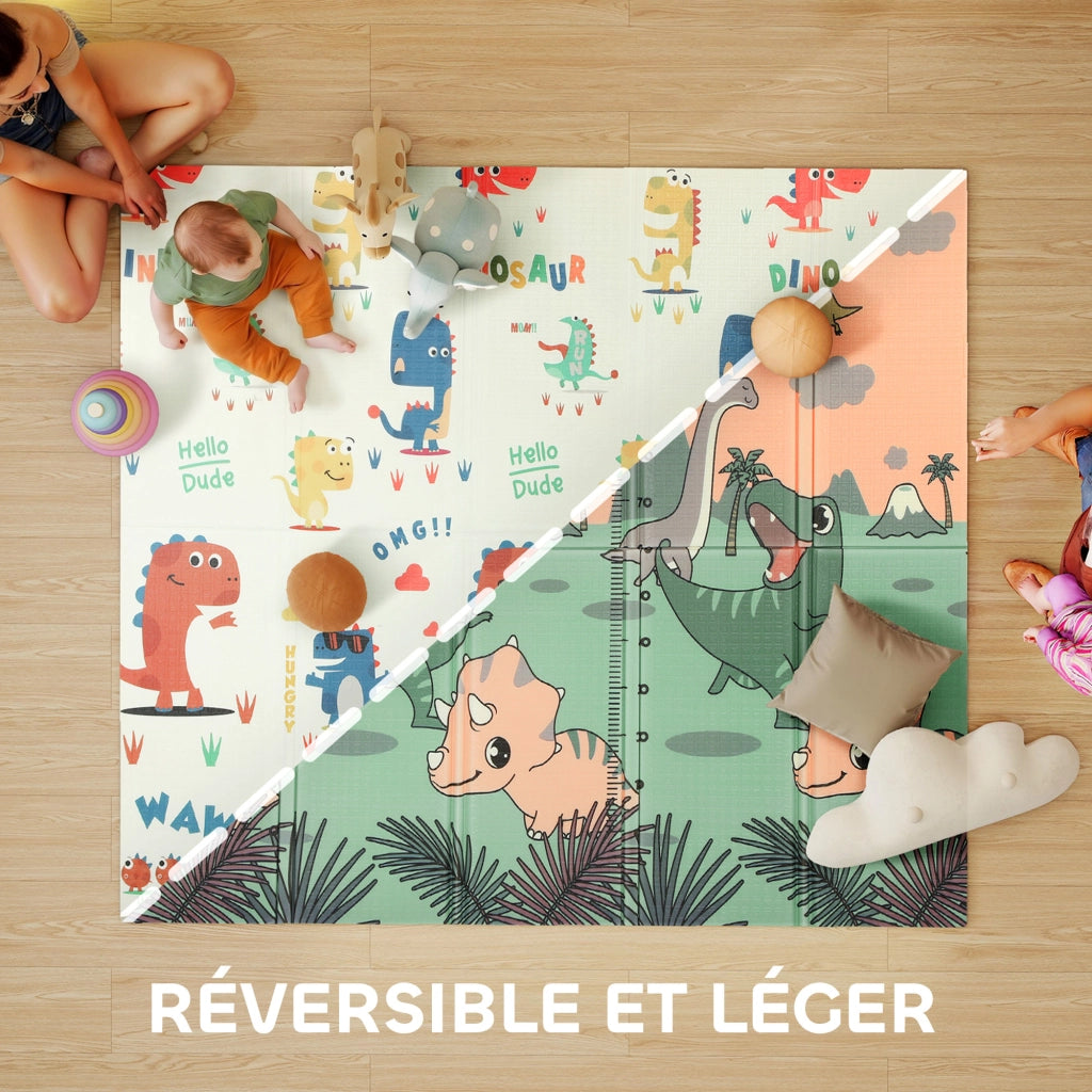 Tappeto gioco per bambini ¨C Minimal ¨C multicolor 196x176x1.5 cm