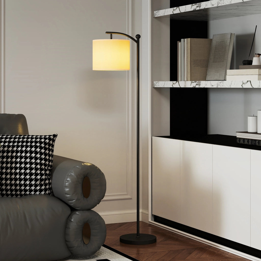 Lampada da Terra LED Dimmerabile con Telecomando, 11 Temperature e 11 Luminosit¨¤, Timer 60 Minuti, Nero