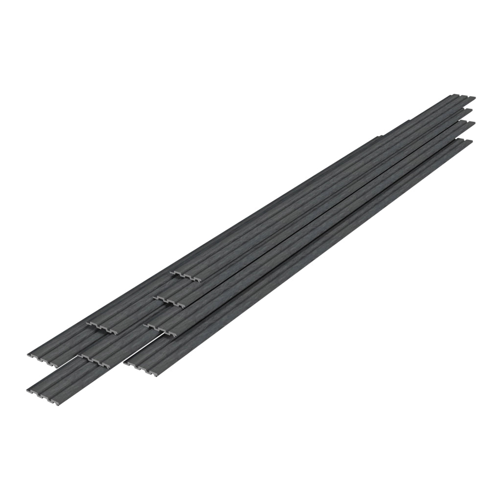 Set Brunssum di 8 Pannelli Murali 3D - Effetto Grigio Marmo NEU.HOLZ