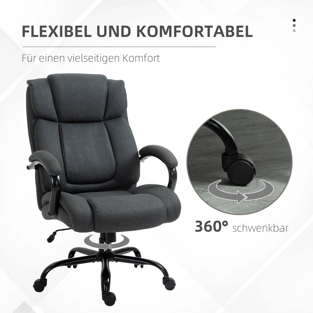 Sedia da ufficio ¨C Minimal ¨C grigio con braccioli imbottiti