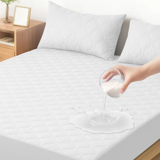 Matrasbeschermer Acquaproteggi - Ipersensibile - Profondo fino a 30 cm - Lavabile in lavatrice - Duraturo - Soffice e Respirante - Calze per Matrasso