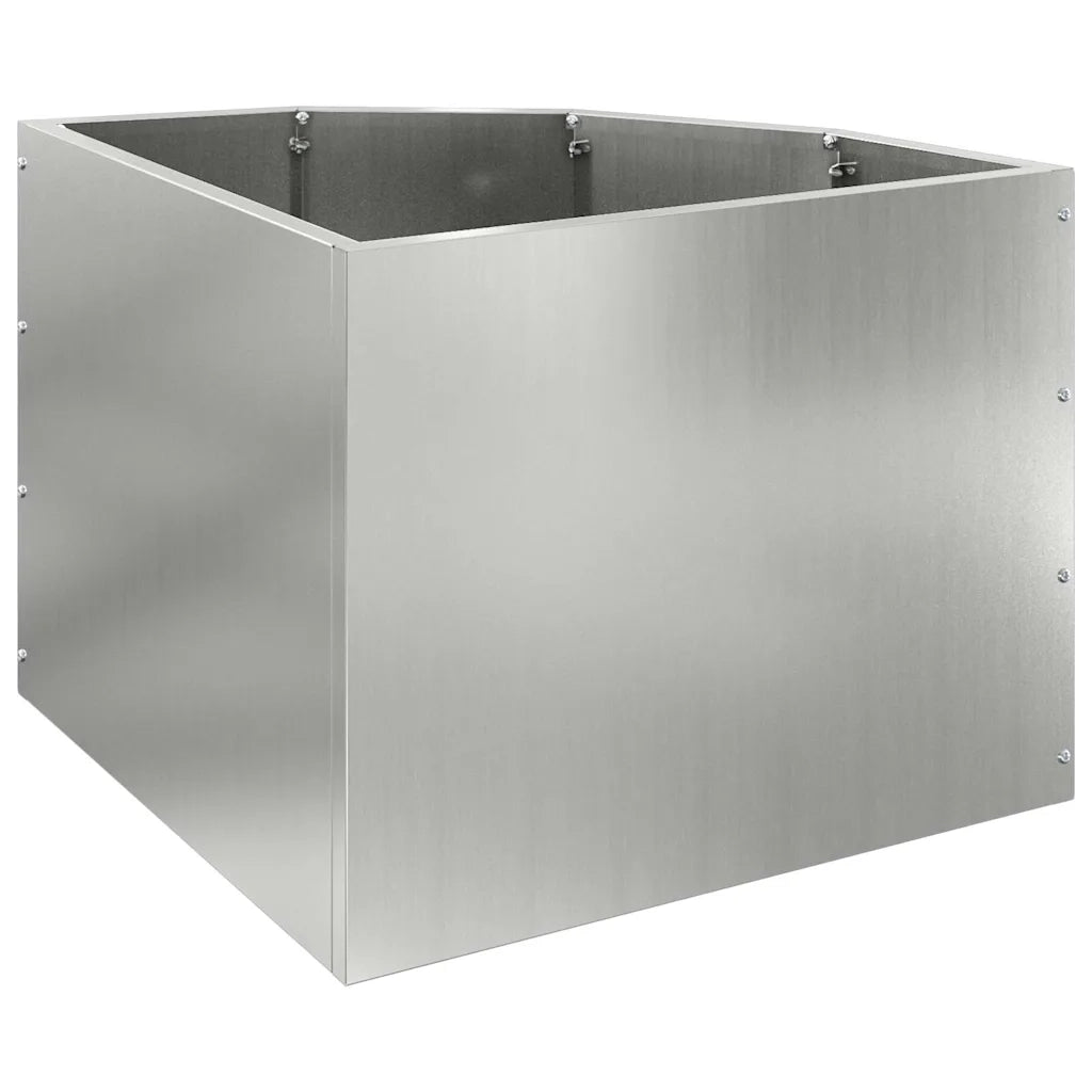 Vaso d'angolo Argento 45 x 45 x 35 cm Acciaio zincato 883652