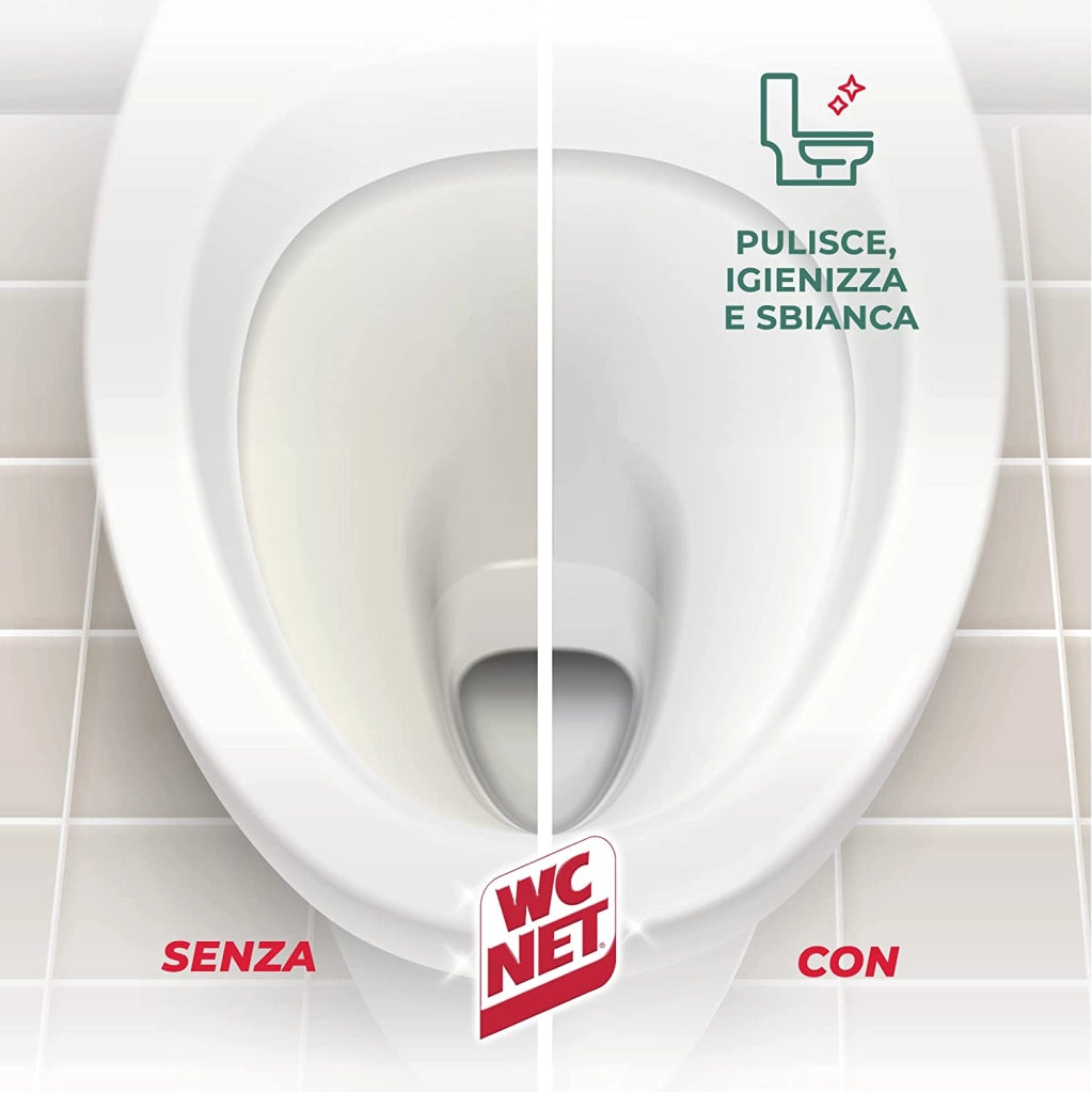 SET 4 WC NET IN CONFEZIONE DA 2 PZ TAVOLETTE IGIENIZZANTI CON CANDEGGINA