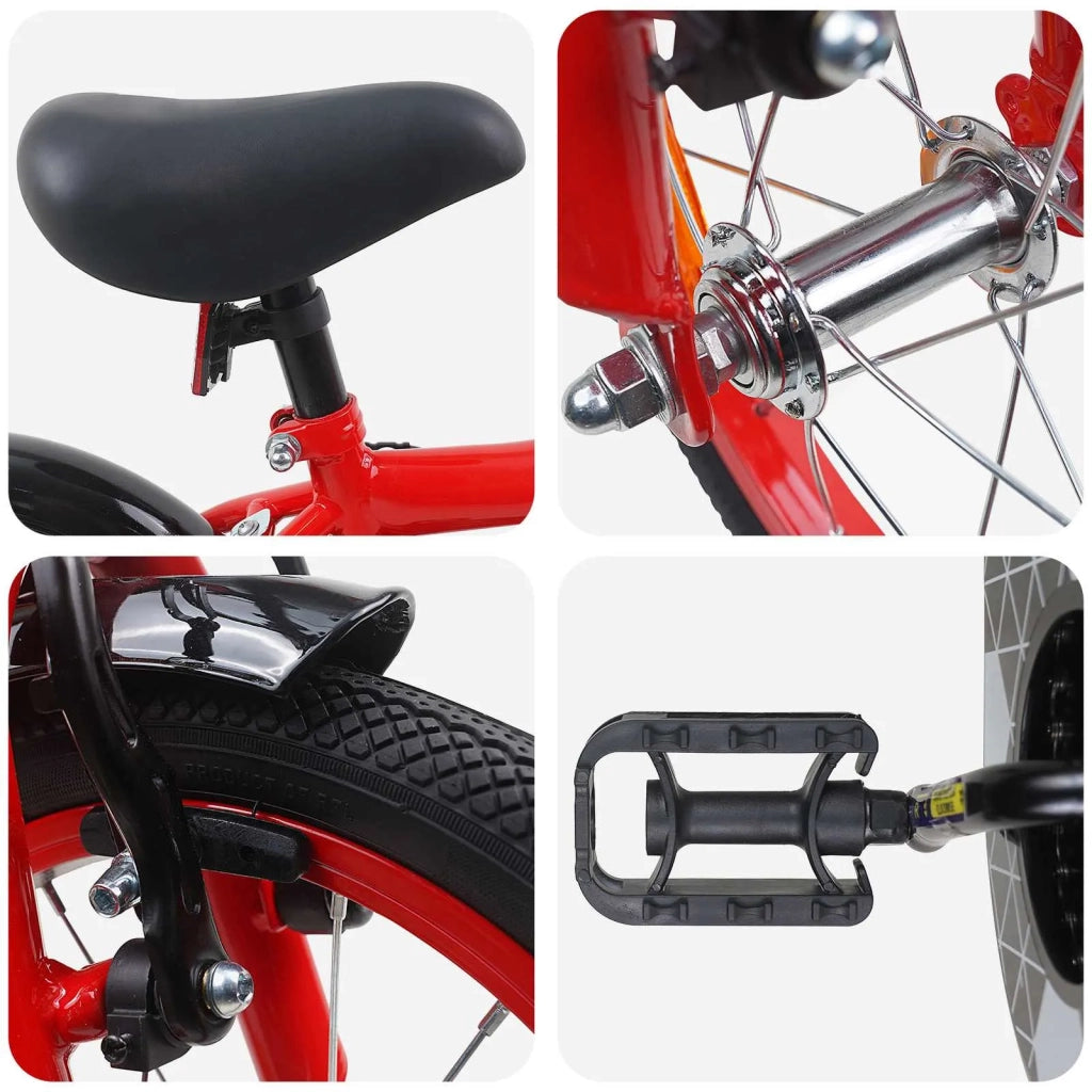 Bicicletta per Bambini 12 Pollici per bambini di 2-4 anni Rosso 42009512