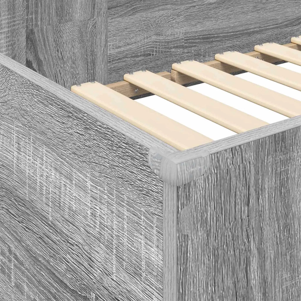Struttura letto a castello con scrivania Grigio Sonoma 3410440