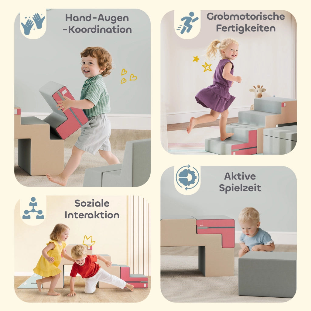 Set di blocchi morbidi per bambini ¨C Minimal ¨C multicolore, schiuma, 2 pezzi