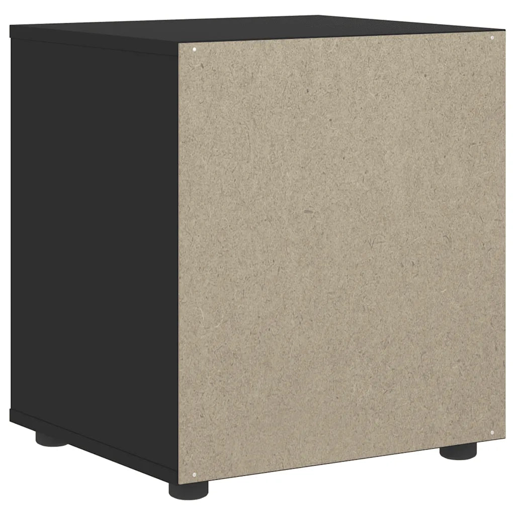 Comodino VISNES Nero 45x40x50 cm in Legno Multistrato 4108281