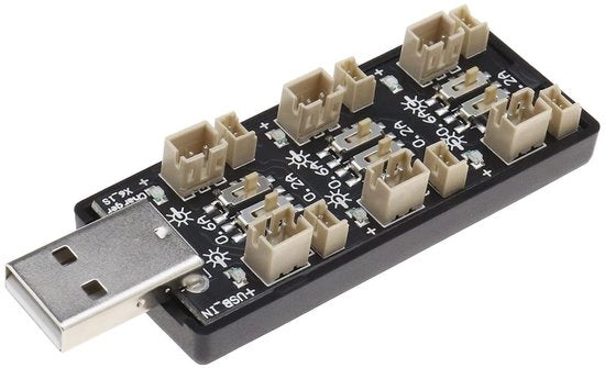 Batteria LiPo 1S con caricabatteria USB - 6 canali di ricarica - compatibile 3.7V/4.2V - ideale per dispositivi mobili