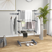 STENDIBIANCHERIA Mobile Pieghevole 79x27 cm Acciaio Grigio