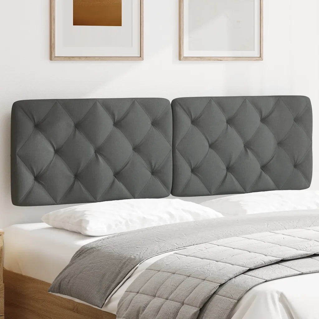 Cuscino Testiera Grigio Scuro 160 cm in Tessuto 4019227