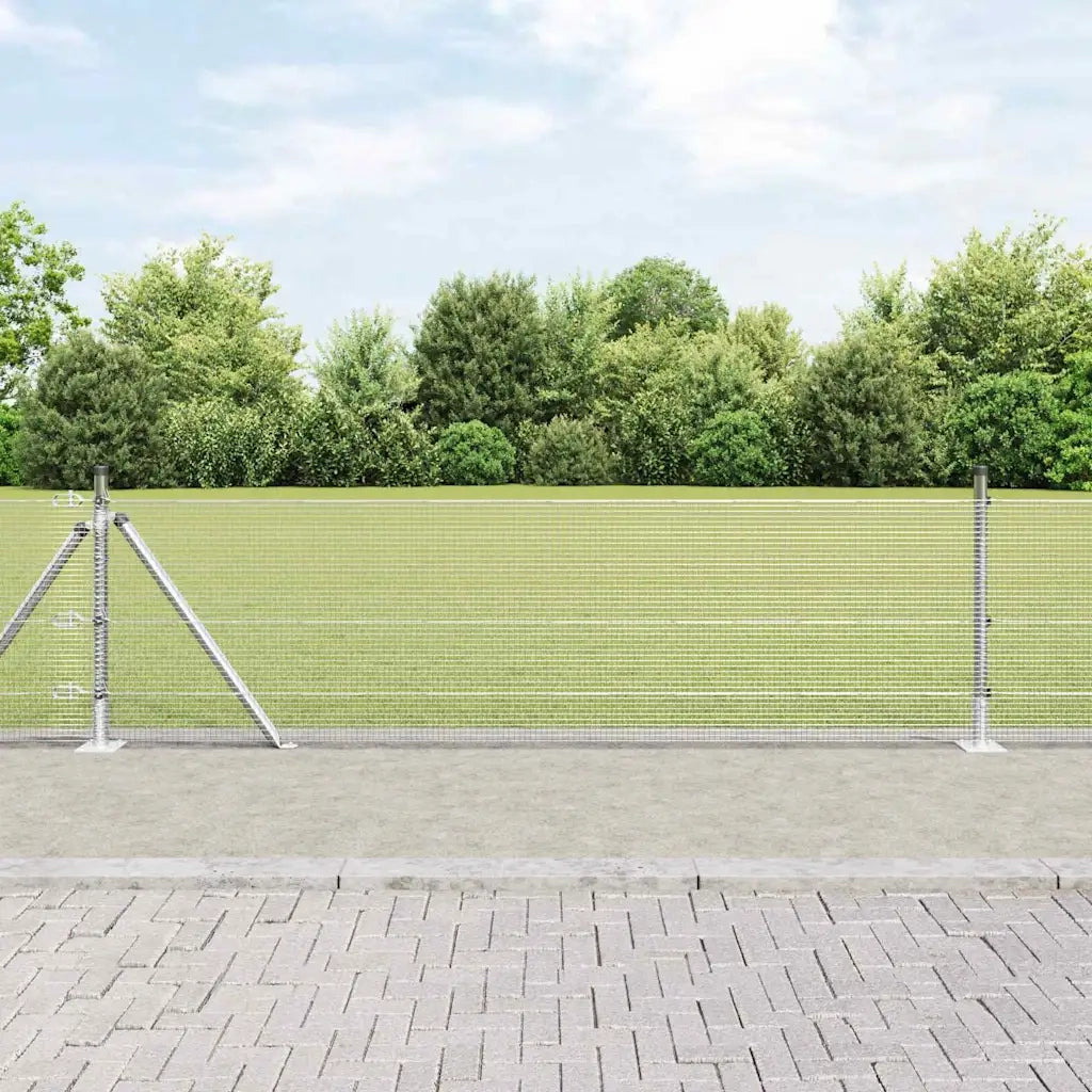 Palo della recinzione Argento 50 x 0,5 m (rete 12 x 12 mm)